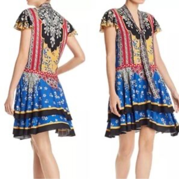 Alice + Olivia Multicolor Floral Mini Dress - Picture 2 of 5